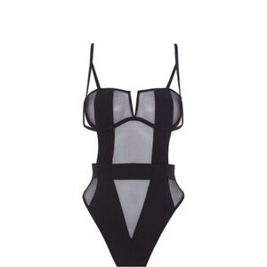BNWT Bluebella | Orla Mesh Bodysuit | Black | 32C
